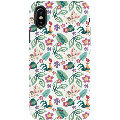 Disney Princess Moana Pua and Heihei Pattern iPhone XS Pro Case