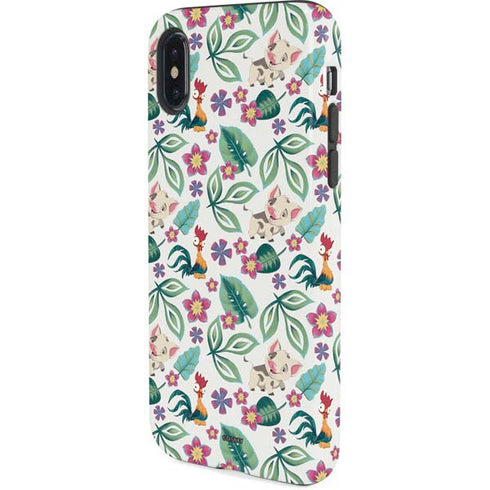 Disney Princess Moana Pua and Heihei Pattern iPhone XS Pro Case