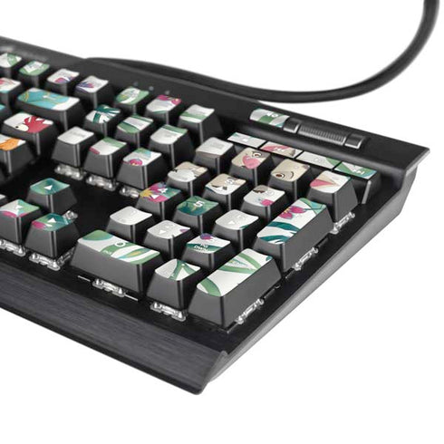 Disney Princess Moana Pua and Heihei Pattern K95 RGB PLATINUM Mechanical Gaming Keyboard Skin