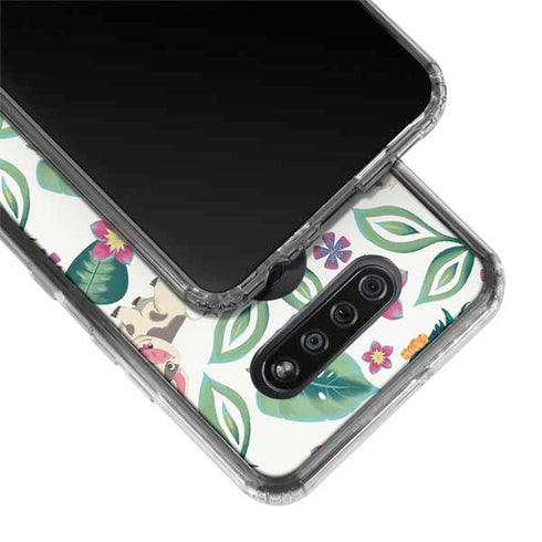 Disney Princess Moana Pua and Heihei Pattern LG K51/Q51 Clear Case