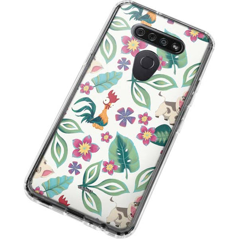 Disney Princess Moana Pua and Heihei Pattern LG K51/Q51 Clear Case