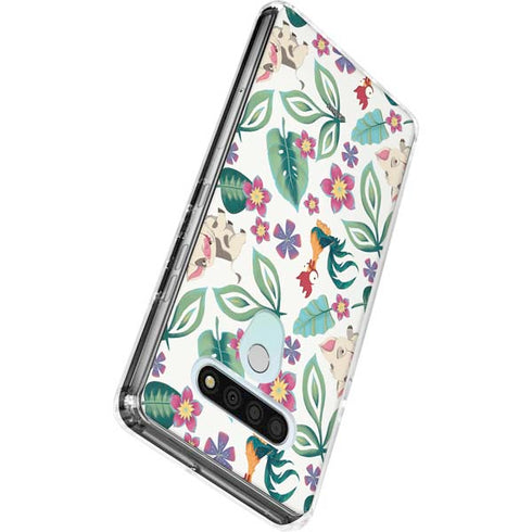 Disney Princess Moana Pua and Heihei Pattern LG Stylo 6 Clear Case