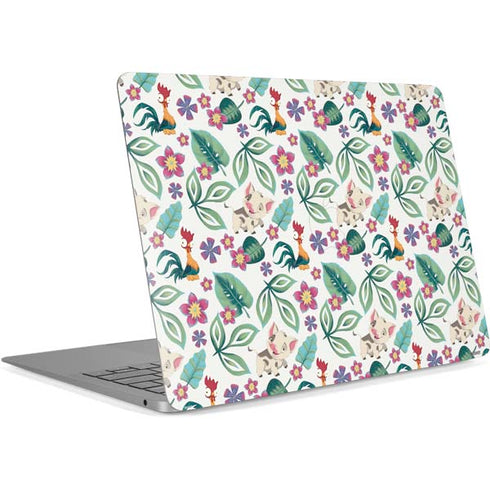 Disney Princess Moana Pua and Heihei Pattern Apple MacBook Air Skin