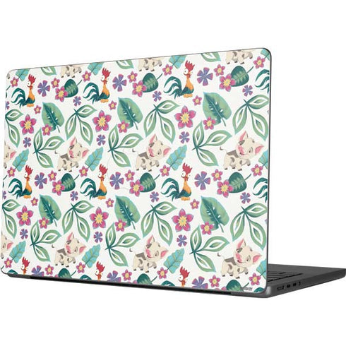 Disney Princess Moana Pua and Heihei Pattern MacBook Pro 14in (2021-24) Skin