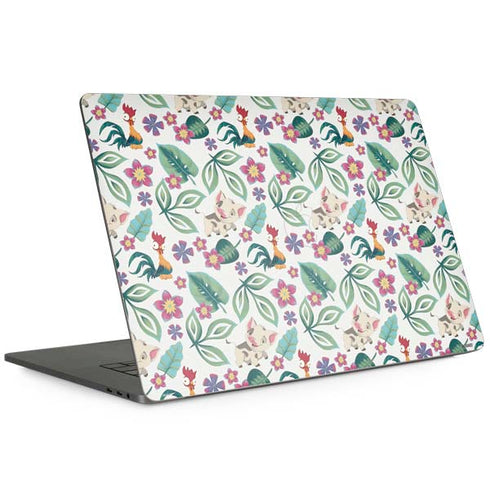 Disney Princess Moana Pua and Heihei Pattern MacBook Skins