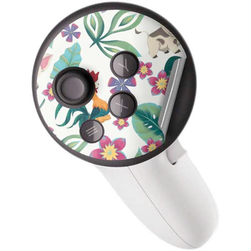 Disney Princess Moana Pua and Heihei Pattern Meta Quest 3S Skin