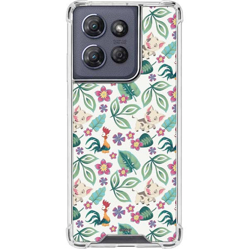 Disney Princess Moana Pua and Heihei Pattern Moto G Play 5G (2025) Clear Case