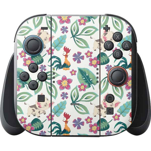 Disney Princess Moana Pua and Heihei Pattern Nintendo Switch 2 (2025) with Joy-Con Skin