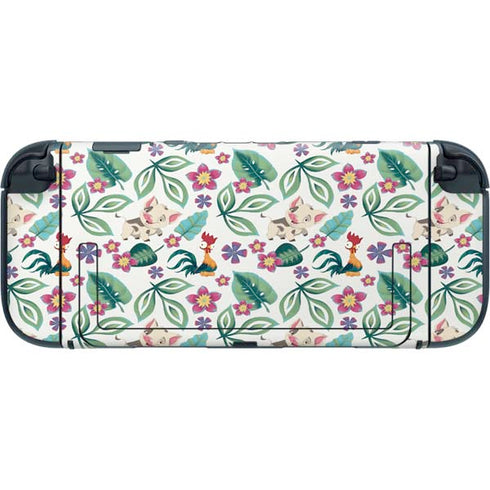 Disney Princess Moana Pua and Heihei Pattern Nintendo Switch 2 (2025) with Joy-Con Skin