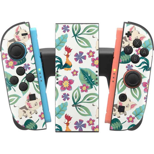 Disney Princess Moana Pua and Heihei Pattern Nintendo Switch 2 (2025) Joy-Con Controller Skin