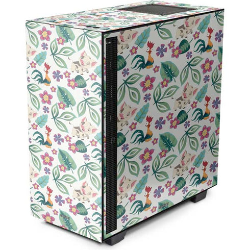 Disney Princess Moana Pua and Heihei Pattern NZXT H510 Compact ATX Mid-Tower Case Skin