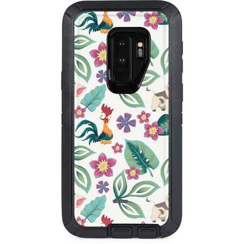 Disney Princess Moana Pua and Heihei Pattern Otterbox Defender Galaxy Skin