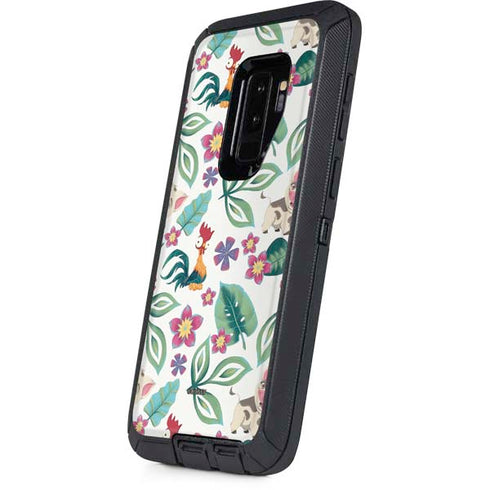 Disney Princess Moana Pua and Heihei Pattern Otterbox Defender Galaxy Skin