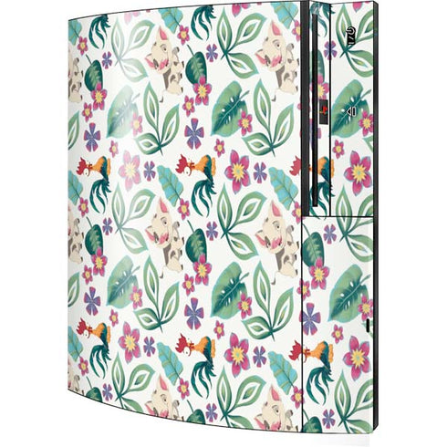Disney Princess Moana Pua and Heihei Pattern Playstation 3 & PS3 Skin