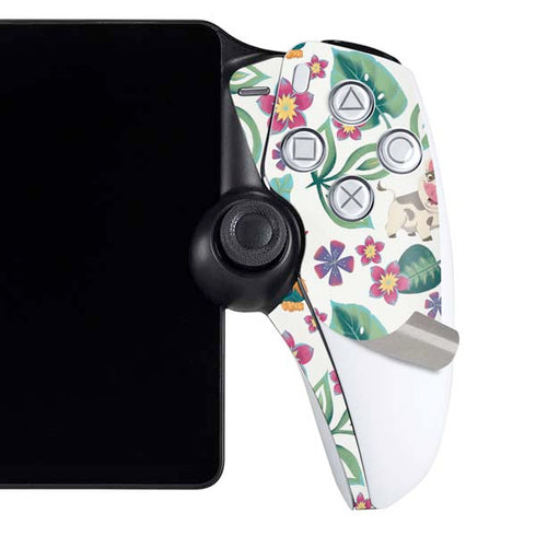 Disney Princess Moana Pua and Heihei Pattern PlayStation Portal Remote Player Skin
