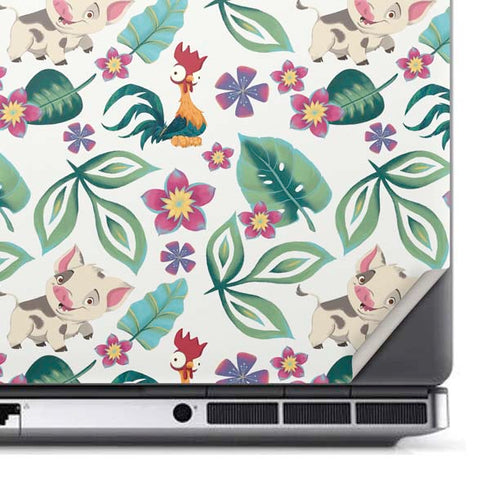 Disney Princess Moana Pua and Heihei Pattern Dell Precision Skin