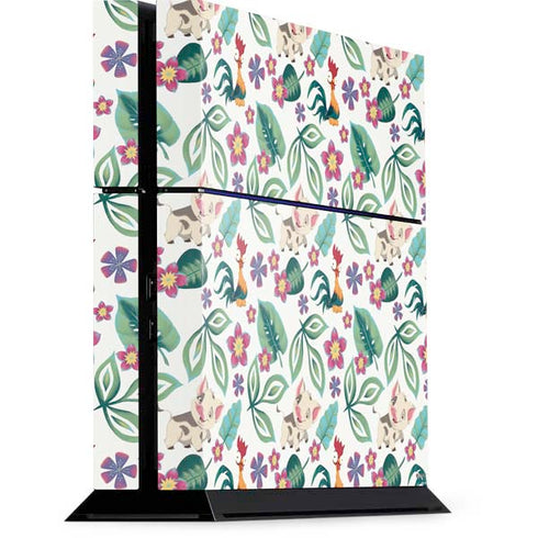 Disney Princess Moana Pua and Heihei Pattern PlayStation PS4 Skins