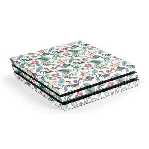 Disney Princess Moana Pua and Heihei Pattern PS4 Pro Console Skin