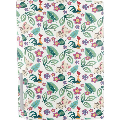 Disney Princess Moana Pua and Heihei Pattern PS5 Bundle Skin