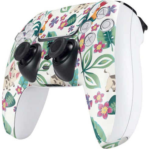 Disney Princess Moana Pua and Heihei Pattern PS5 Controller Skin