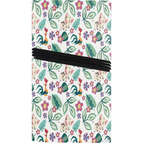 Disney Princess Moana Pua and Heihei Pattern PS5 Pro Console Skin