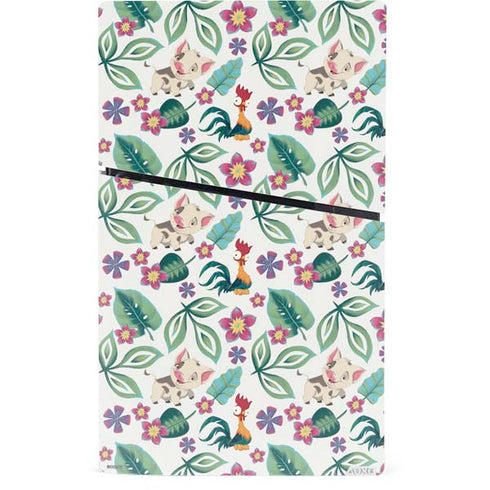 Disney Princess Moana Pua and Heihei Pattern PS5 Slim Digital Edition Bundle Skin