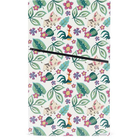 Disney Princess Moana Pua and Heihei Pattern PS5 Slim Digital Edition Console Skin