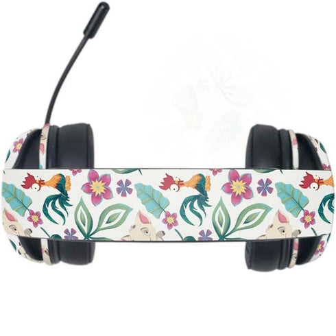 Disney Princess Moana Pua and Heihei Pattern Razer Kraken X Skin
