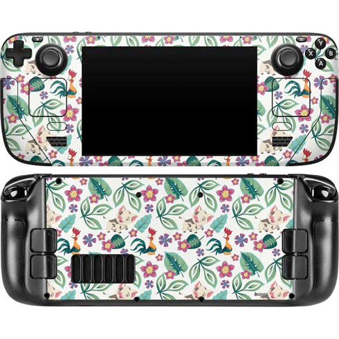 Disney Princess Moana Pua and Heihei Pattern Steam Deck Handheld Gaming Computer Skin