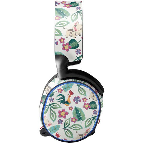 Disney Princess Moana Pua and Heihei Pattern SteelSeries Arctis 3 Skin