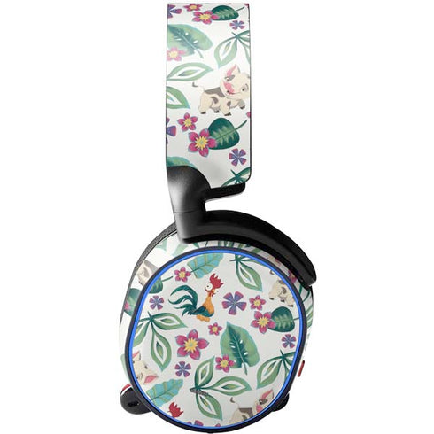 Disney Princess Moana Pua and Heihei Pattern SteelSeries Arctis 5 Skin