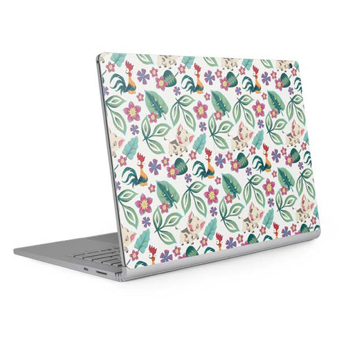 Disney Princess Moana Pua and Heihei Pattern Surface Book 2 15in Skin