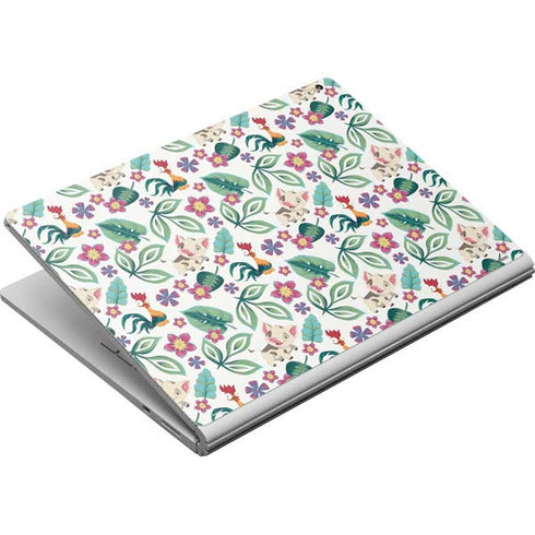 Disney Princess Moana Pua and Heihei Pattern Surface Book Skin