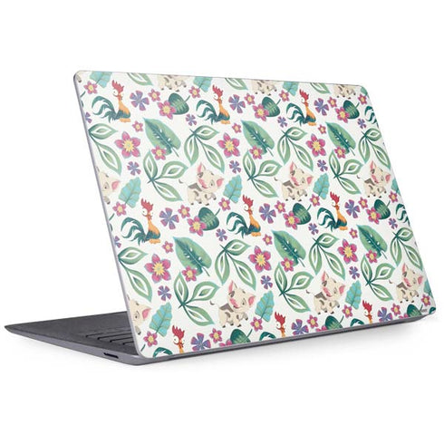 Disney Princess Moana Pua and Heihei Pattern Surface Laptop 3 13.5in Skin