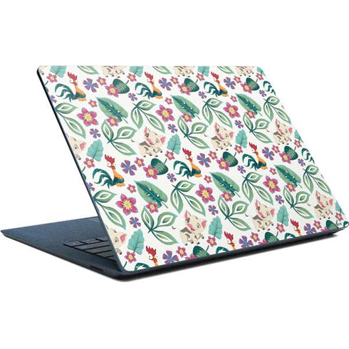 Disney Princess Moana Pua and Heihei Pattern Surface Laptop Skin