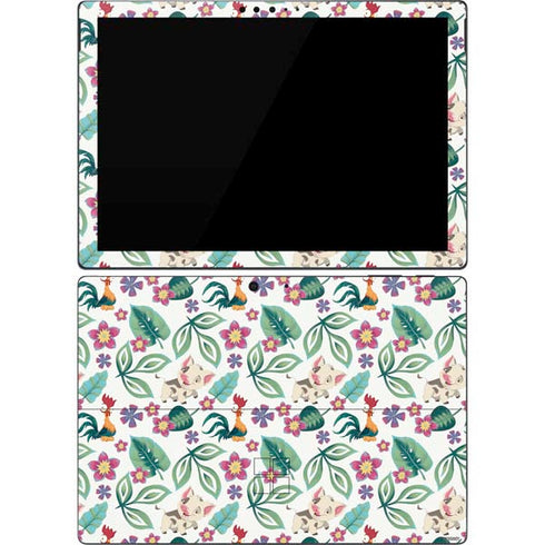 Disney Princess Moana Pua and Heihei Pattern Surface Pro 7 Skin