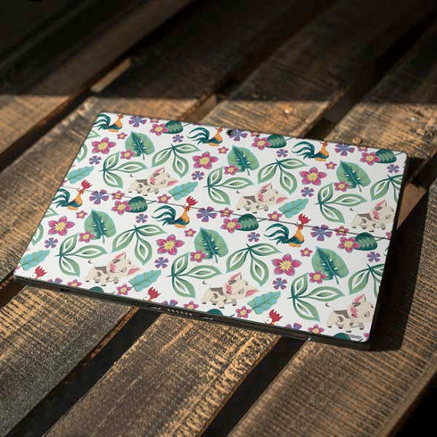 Disney Princess Moana Pua and Heihei Pattern Surface Pro 7 Skin