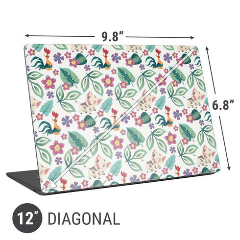 Disney Princess Moana Pua and Heihei Pattern Universal Laptop 12in (9.8 x 6.8in) Skin