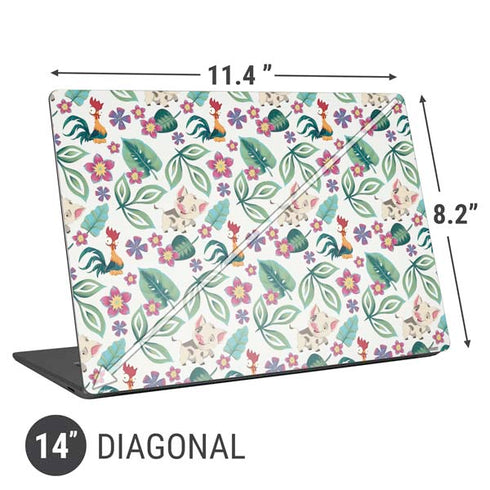 Disney Princess Moana Pua and Heihei Pattern Universal Laptop 14in (11.4 x 8.2in) Skin