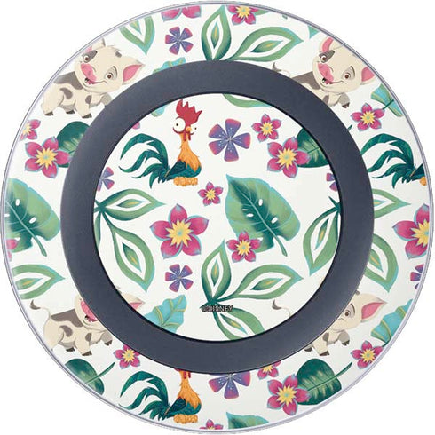 Disney Princess Moana Pua and Heihei Pattern Wireless Charger Skin