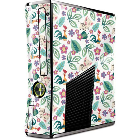 Disney Princess Moana Pua and Heihei Pattern Xbox 360 Slim (2010) Skin
