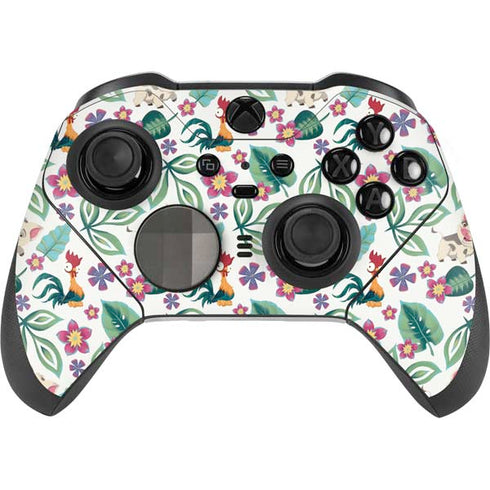 Disney Princess Moana Pua and Heihei Pattern Xbox Elite Wireless Controller Series 2 Skin