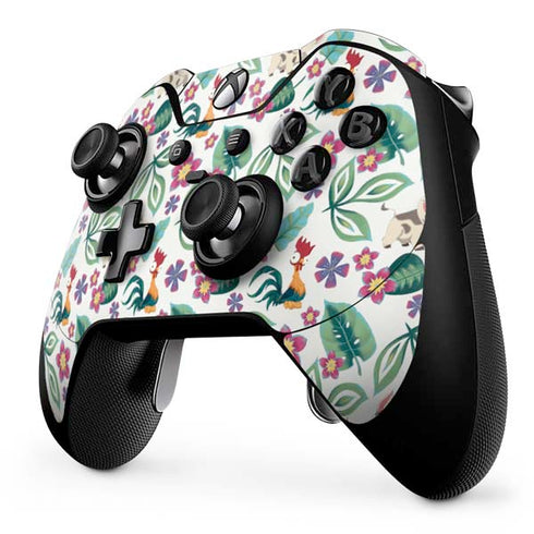 Disney Princess Moana Pua and Heihei Pattern Xbox One Elite Controller Skin