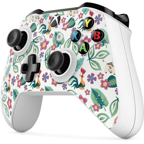 Disney Princess Moana Pua and Heihei Pattern Xbox One S All-Digital Edition Bundle Skin