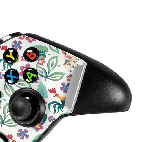 Disney Princess Moana Pua and Heihei Pattern Xbox One S All-Digital Edition Bundle Skin