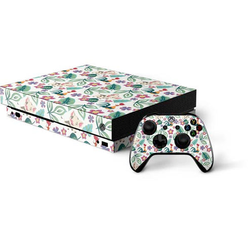 Disney Princess Moana Pua and Heihei Pattern Xbox One X Bundle Skin