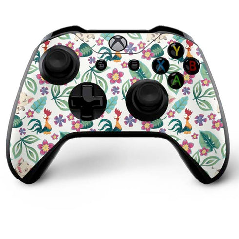 Disney Princess Moana Pua and Heihei Pattern Xbox One X Bundle Skin