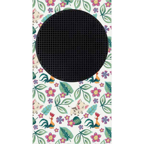 Disney Princess Moana Pua and Heihei Pattern Xbox Series S Bundle Skin