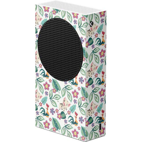 Disney Princess Moana Pua and Heihei Pattern Xbox Series S Console Skin
