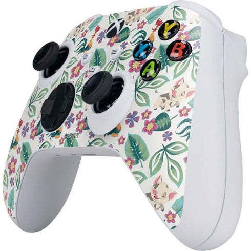 Disney Princess Moana Pua and Heihei Pattern Xbox Series S Controller Skin